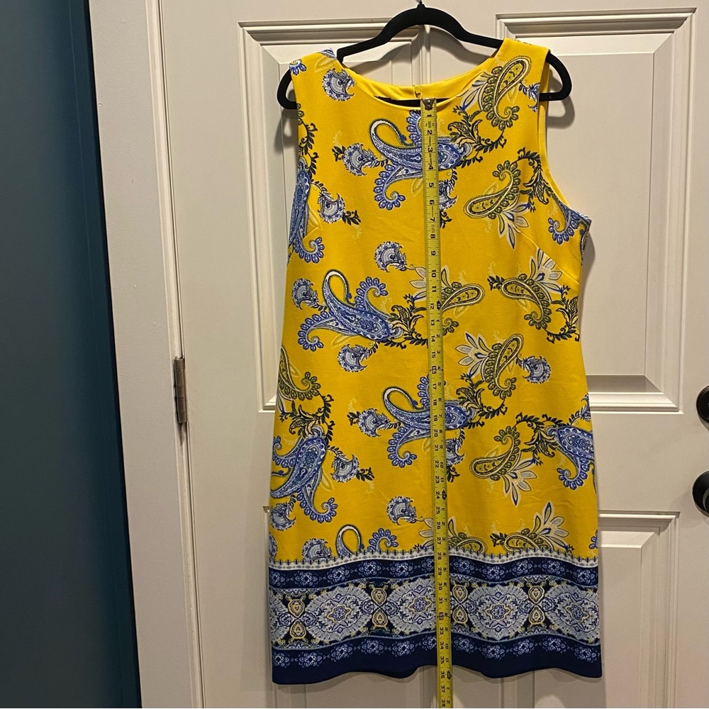 Alyx Yellow and Blue Paisley Dress